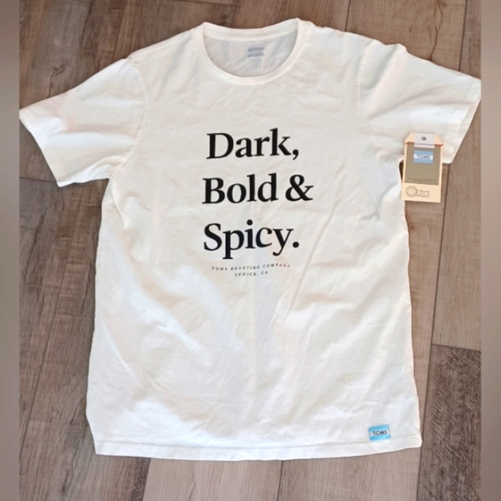 NWT Tom's Women's T-Shirt Size S in White